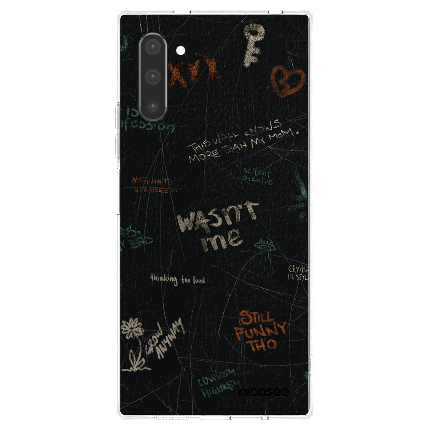 Picasee silikonowe przeźroczyste etui na Samsung Galaxy Note 10 N970F - CONFESSION