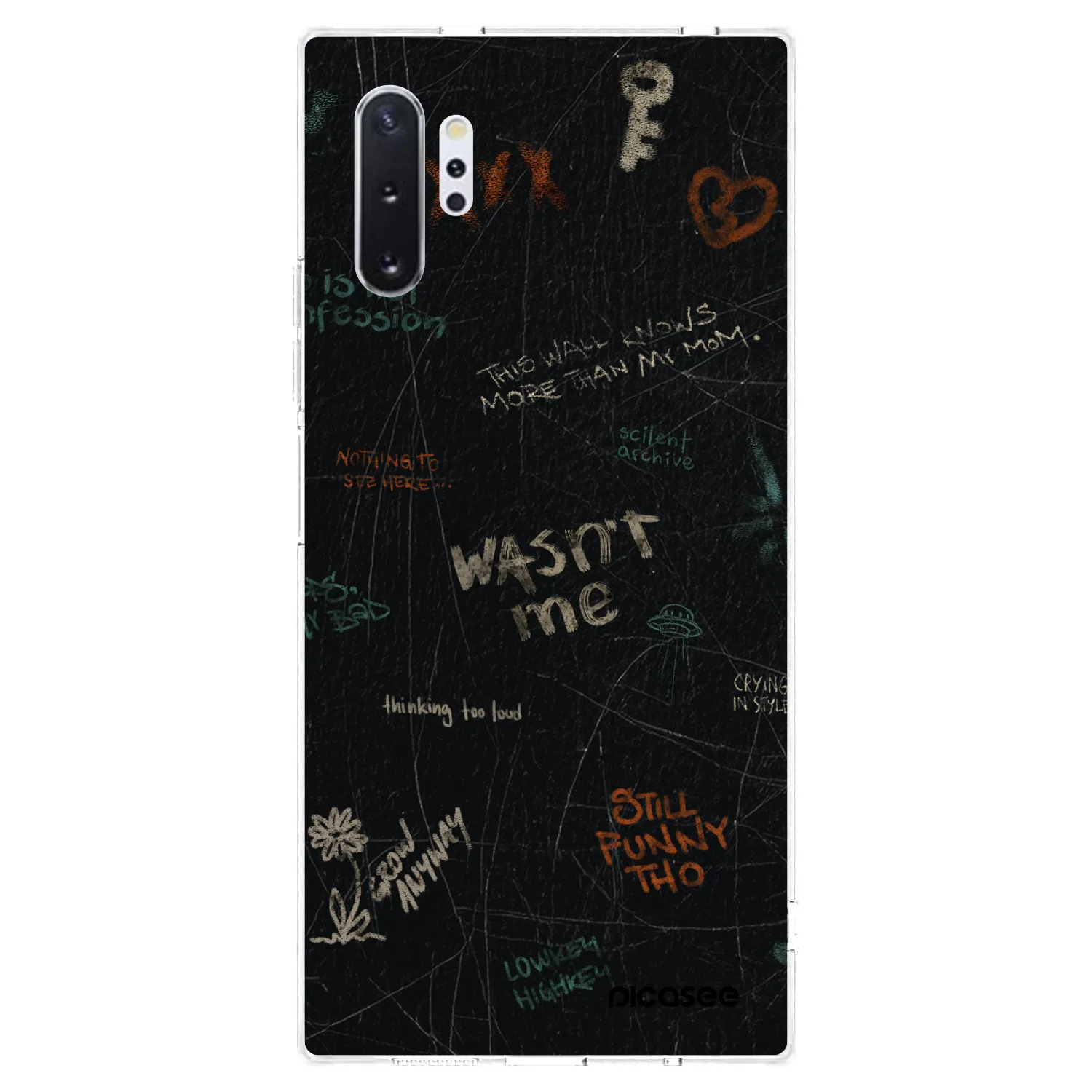 Picasee silikonowe przeźroczyste etui na Samsung Galaxy Note 10+ N975F - CONFESSION