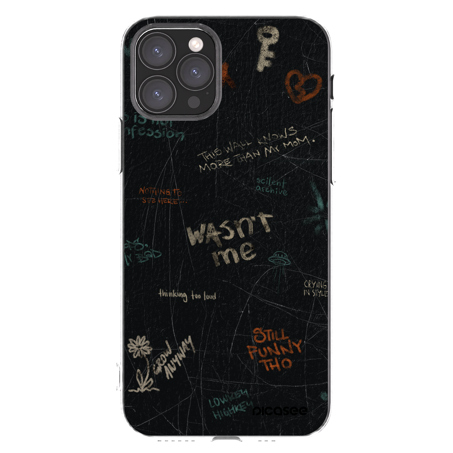 Picasee silikonowe przeźroczyste etui na Apple iPhone 11 Pro - CONFESSION