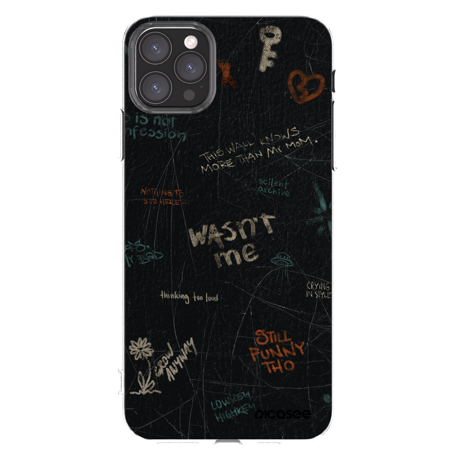 Picasee silikonowe przeźroczyste etui na Apple iPhone 11 Pro Max - CONFESSION