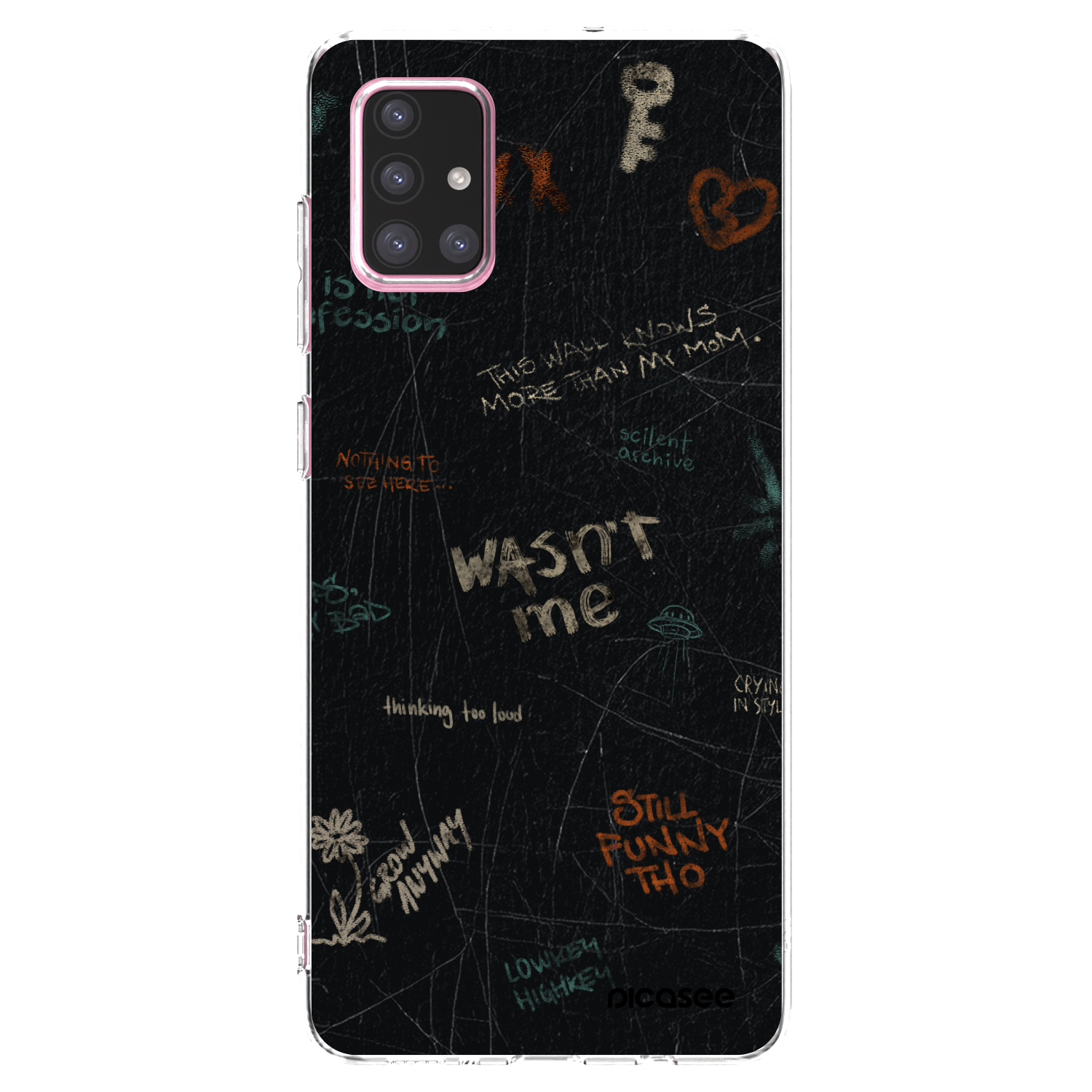 Picasee silikonowe przeźroczyste etui na Samsung Galaxy A71 A715F - CONFESSION