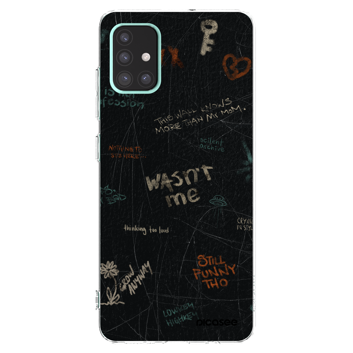Picasee silikonowe przeźroczyste etui na Samsung Galaxy A51 A515F - CONFESSION