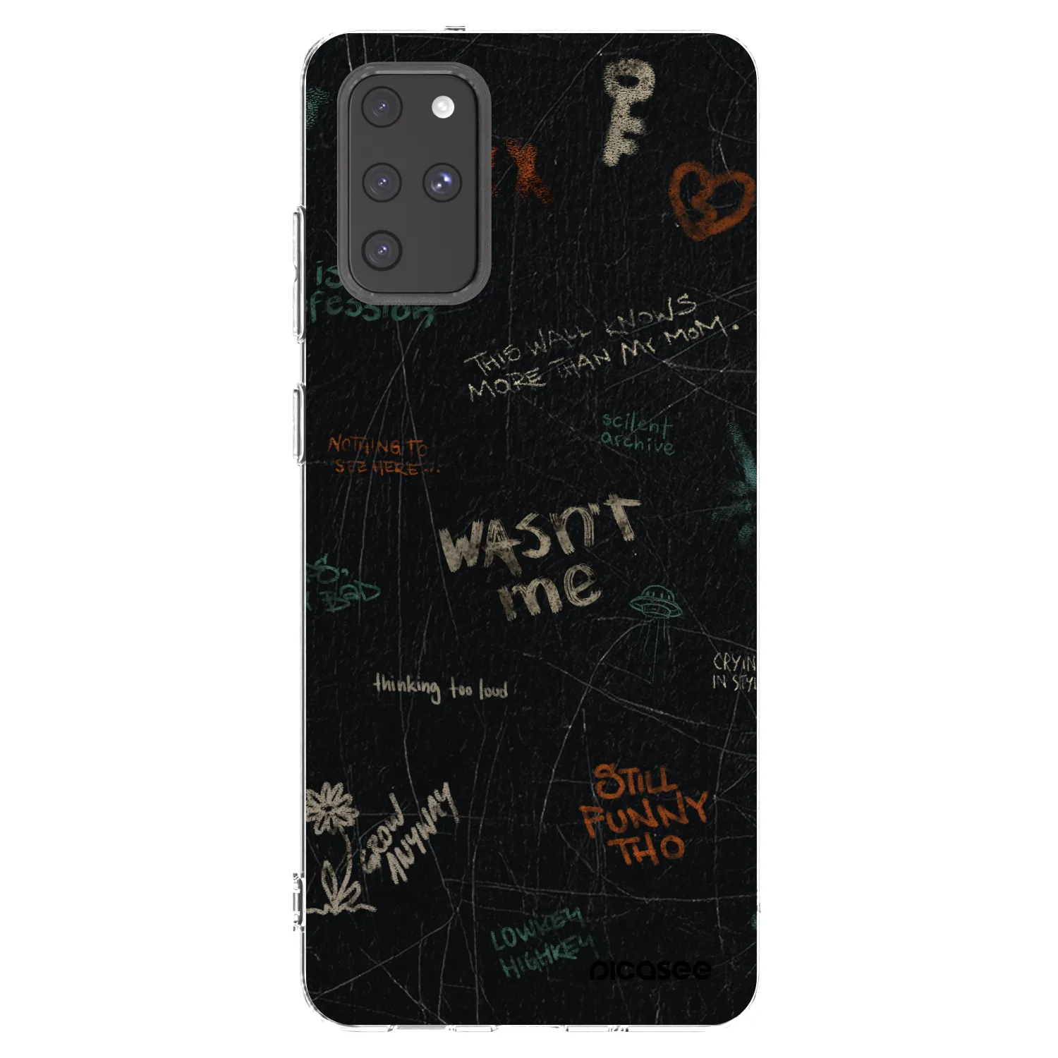 Picasee silikonowe przeźroczyste etui na Samsung Galaxy S20+ G985F - CONFESSION