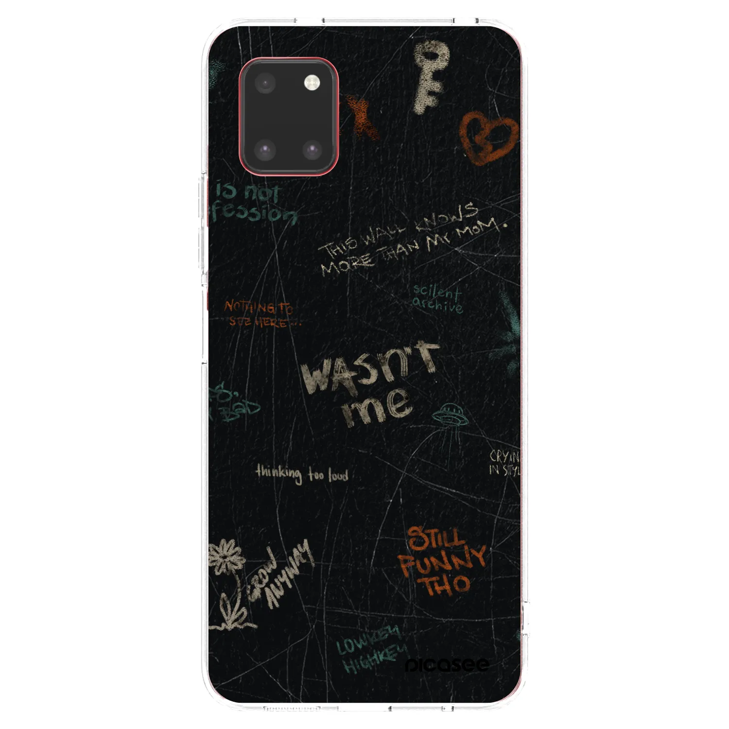 Picasee silikonowe przeźroczyste etui na Samsung Galaxy Note 10 Lite N770F - CONFESSION