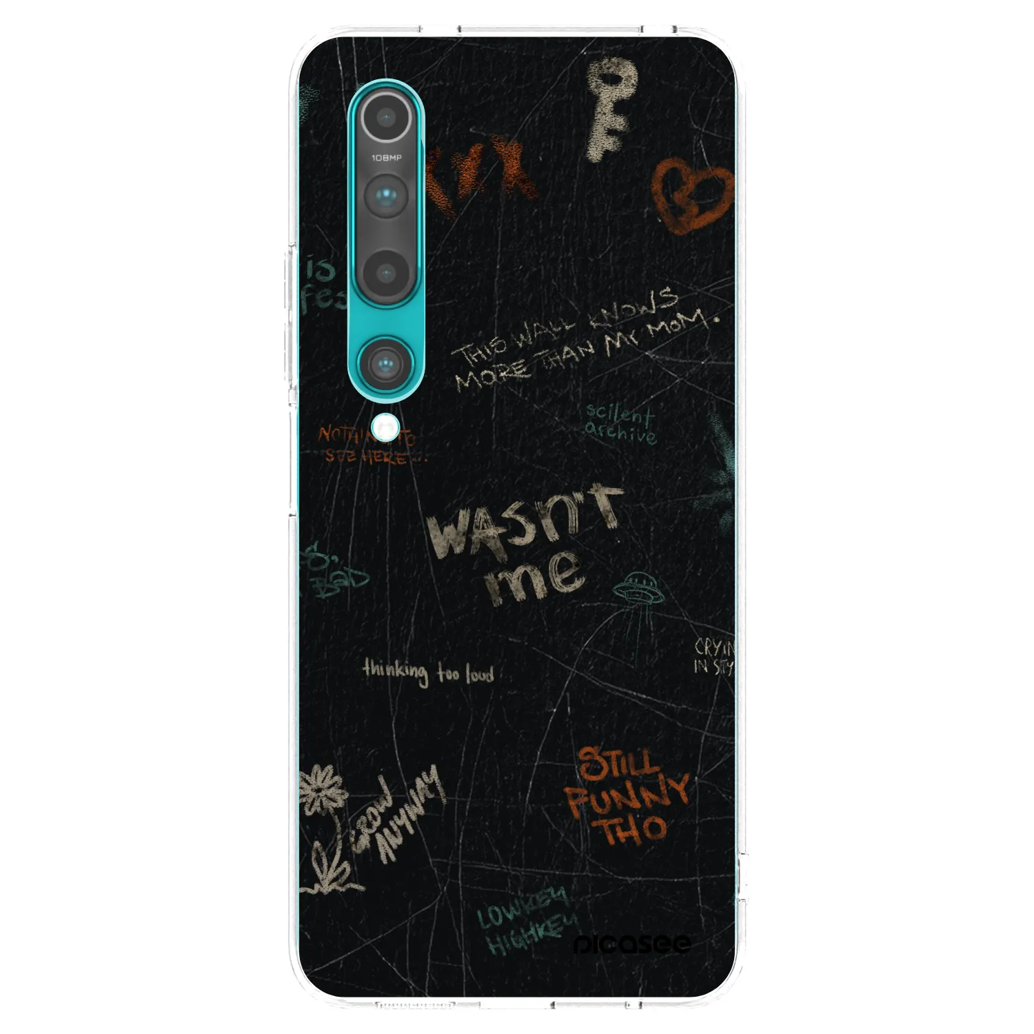 Picasee silikonowe przeźroczyste etui na Xiaomi Mi 10 - CONFESSION
