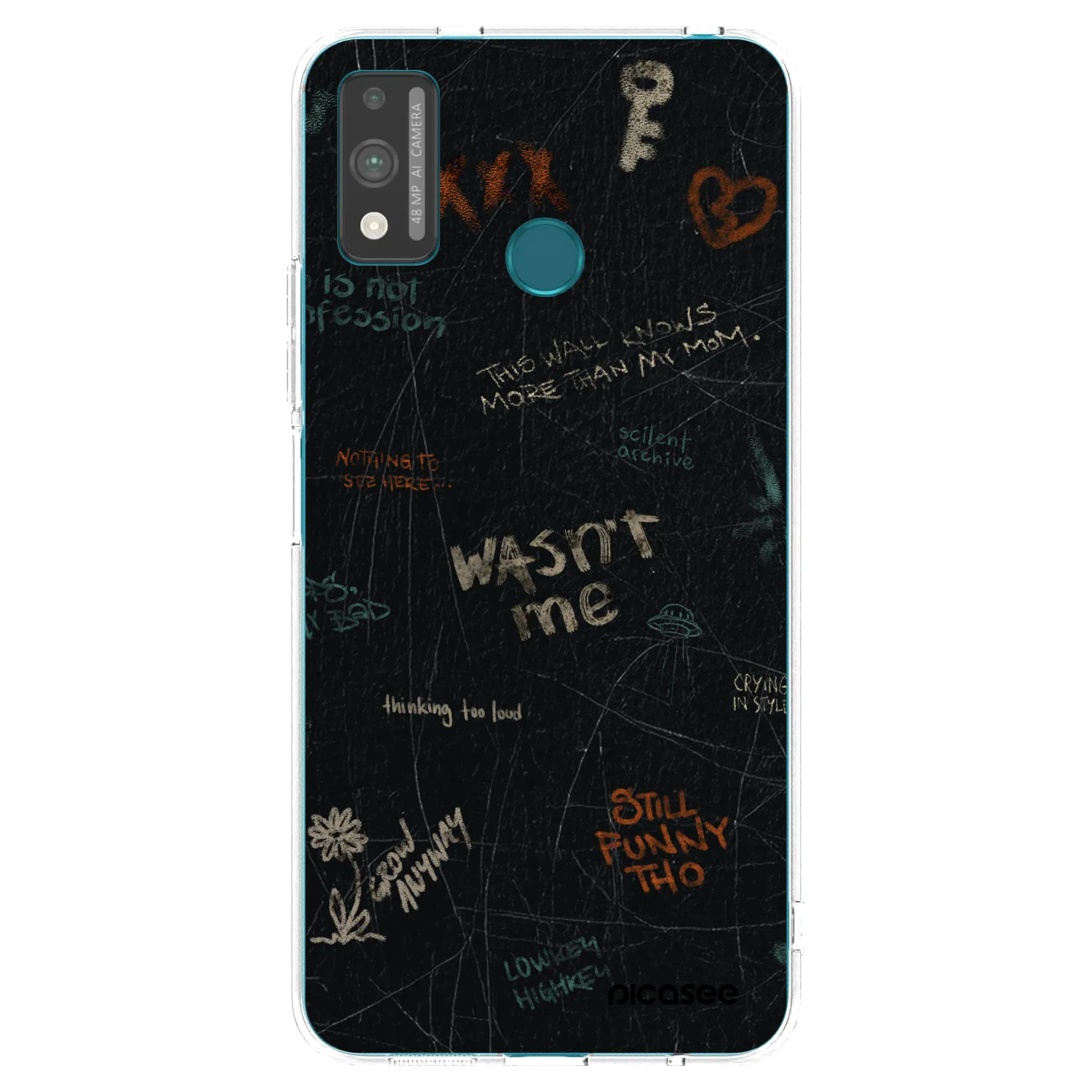 Picasee silikonowe przeźroczyste etui na Honor 9X Lite - CONFESSION