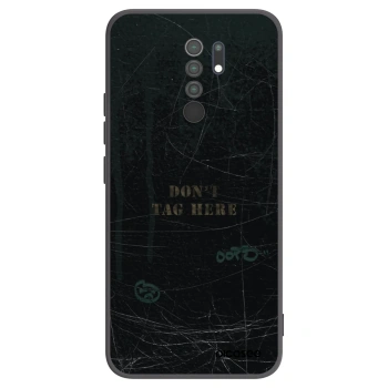 Picasee silikonowe czarne etui na Xiaomi Redmi 9 - DON´T TAG
