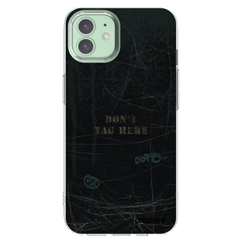 Picasee silikonowe przeźroczyste etui na Apple iPhone 12 - DON´T TAG