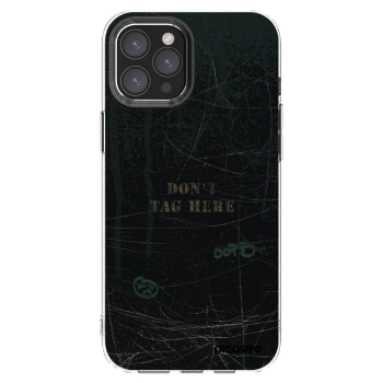 Picasee silikonowe przeźroczyste etui na Apple iPhone 12 Pro Max - DON´T TAG