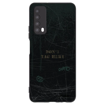 Picasee silikonowe czarne etui na Huawei P Smart 2021 - DON´T TAG