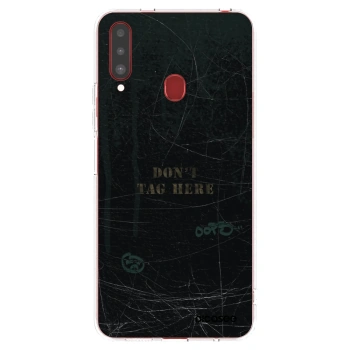 Picasee silikonowe przeźroczyste etui na Samsung Galaxy A20s - DON´T TAG