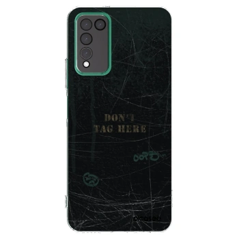 Picasee silikonowe przeźroczyste etui na Honor 10X Lite - DON´T TAG