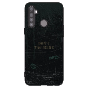 Picasee silikonowe czarne etui na Realme 5 - DON´T TAG