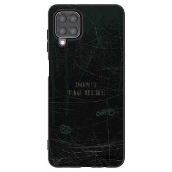 Picasee silikonowe czarne etui na Samsung Galaxy A12 A125F - DON´T TAG