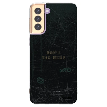Picasee silikonowe przeźroczyste etui na Samsung Galaxy S21+ 5G G996F - DON´T TAG
