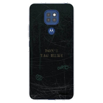 Picasee silikonowe przeźroczyste etui na Motorola Moto G9 Play - DON´T TAG