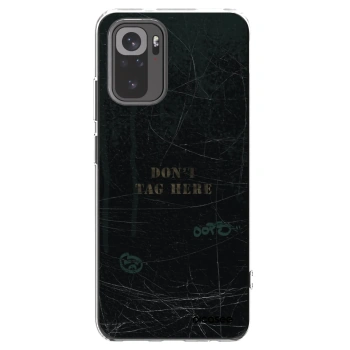 Picasee silikonowe przeźroczyste etui na Xiaomi Redmi Note 10 - DON´T TAG