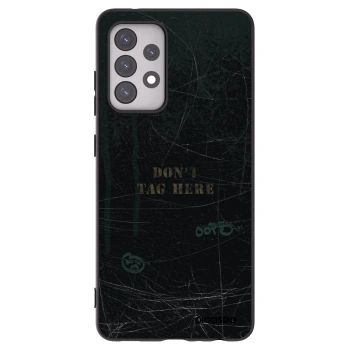 Picasee silikonowe czarne etui na Samsung Galaxy A52 5G A525F - DON´T TAG