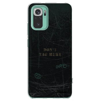 Picasee silikonowe przeźroczyste etui na Xiaomi Redmi Note 10 Pro - DON´T TAG