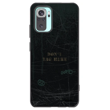 Picasee silikonowe czarne etui na Xiaomi Redmi Note 10 Pro - DON´T TAG