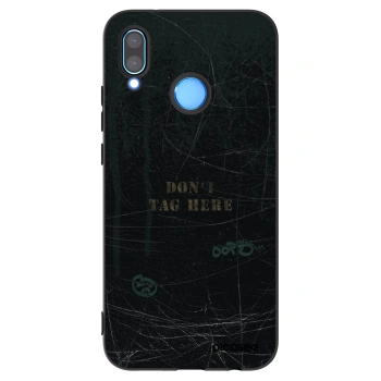 Picasee silikonowe czarne etui na Huawei P20 Lite - DON´T TAG