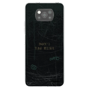 Picasee silikonowe czarne etui na Xiaomi Poco X3 Pro - DON´T TAG