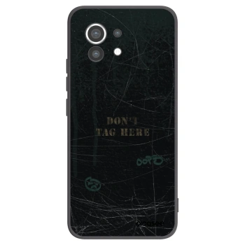 Picasee silikonowe czarne etui na Xiaomi Mi 11 - DON´T TAG