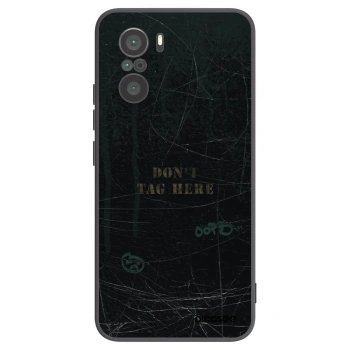 Picasee silikonowe czarne etui na Xiaomi Poco F3 - DON´T TAG