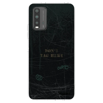Picasee silikonowe czarne etui na Xiaomi Redmi 9T - DON´T TAG