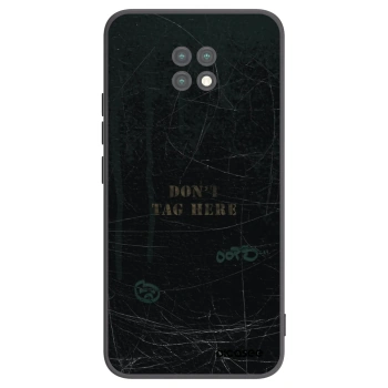Picasee silikonowe czarne etui na Xiaomi Redmi Note 9T - DON´T TAG