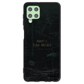 Picasee silikonowe czarne etui na Samsung Galaxy A22 A225F 4G - DON´T TAG