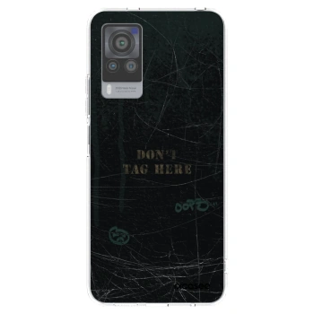 Picasee silikonowe przeźroczyste etui na Vivo X60 Pro 5G - DON´T TAG