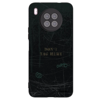 Picasee silikonowe czarne etui na Huawei Nova 8i - DON´T TAG