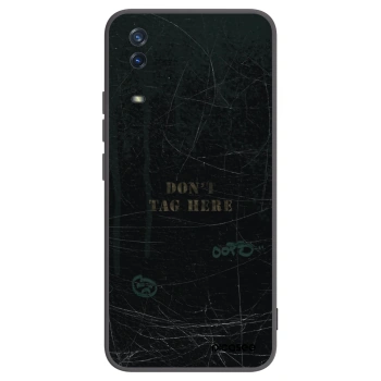 Picasee silikonowe czarne etui na Vivo Y11s - DON´T TAG