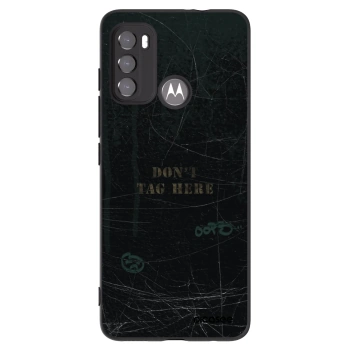 Picasee silikonowe czarne etui na Motorola Moto G60 - DON´T TAG