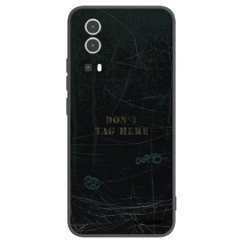 Picasee silikonowe czarne etui na Vivo Y72 5G - DON´T TAG