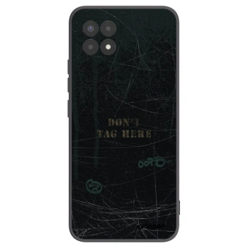 Picasee silikonowe czarne etui na Realme 8i - DON´T TAG
