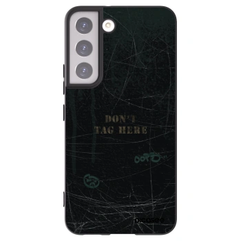 Picasee silikonowe czarne etui na Samsung Galaxy S22 5G - DON´T TAG