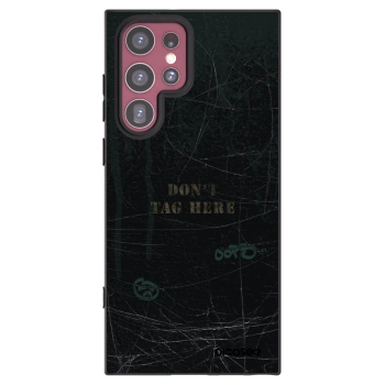 Picasee silikonowe czarne etui na Samsung Galaxy S22 Ultra 5G - DON´T TAG