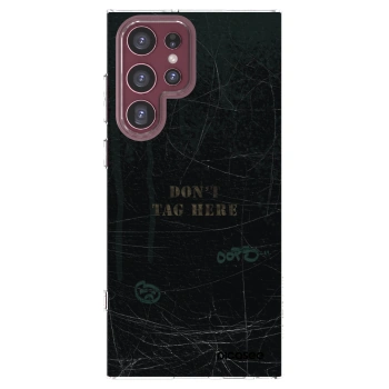 Picasee silikonowe przeźroczyste etui na Samsung Galaxy S22 Ultra 5G - DON´T TAG