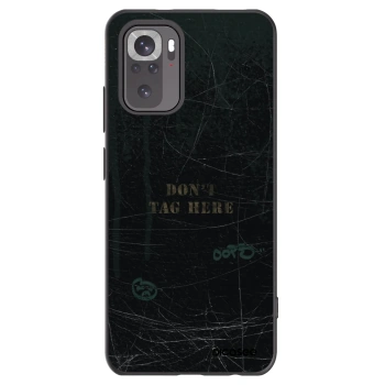 Picasee silikonowe czarne etui na Xiaomi Redmi Note 11S 4G - DON´T TAG