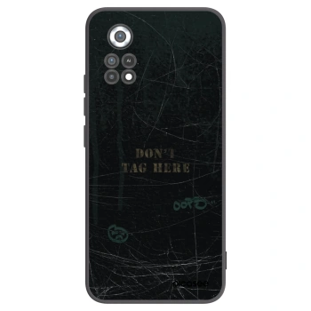 Picasee silikonowe czarne etui na Xiaomi Poco X4 Pro 5G - DON´T TAG