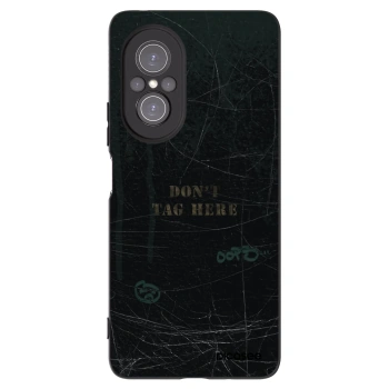 Picasee silikonowe czarne etui na Huawei Nova 9 SE - DON´T TAG