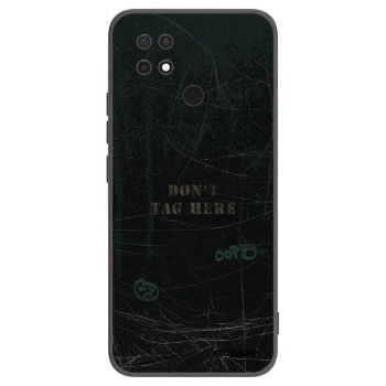 Picasee silikonowe czarne etui na Xiaomi Redmi 10C - DON´T TAG