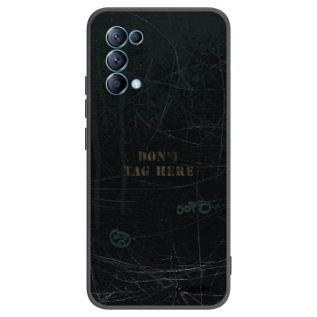 Picasee silikonowe czarne etui na OPPO Reno 5 5G - DON´T TAG