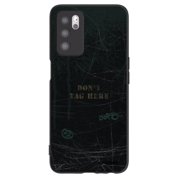Picasee silikonowe czarne etui na OPPO A16 - DON´T TAG
