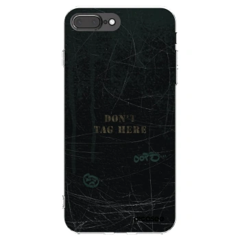 Picasee silikonowe przeźroczyste etui na Apple iPhone 8 Plus - DON´T TAG