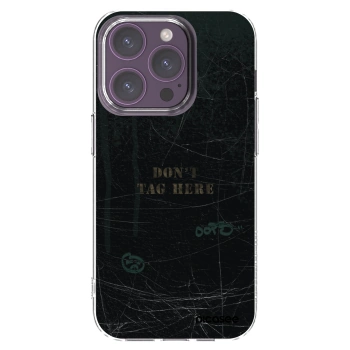 Picasee silikonowe przeźroczyste etui na Apple iPhone 14 Pro - DON´T TAG