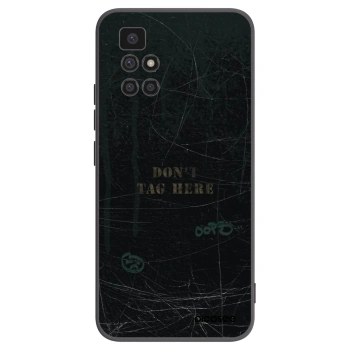 Picasee silikonowe czarne etui na Xiaomi Redmi 10 (2022) - DON´T TAG