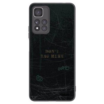 Picasee silikonowe czarne etui na Xiaomi Redmi Note 11 Pro+ 5G - DON´T TAG